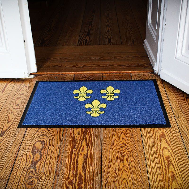 Fußmatte Lilien Gelb-Blau – Bild 7