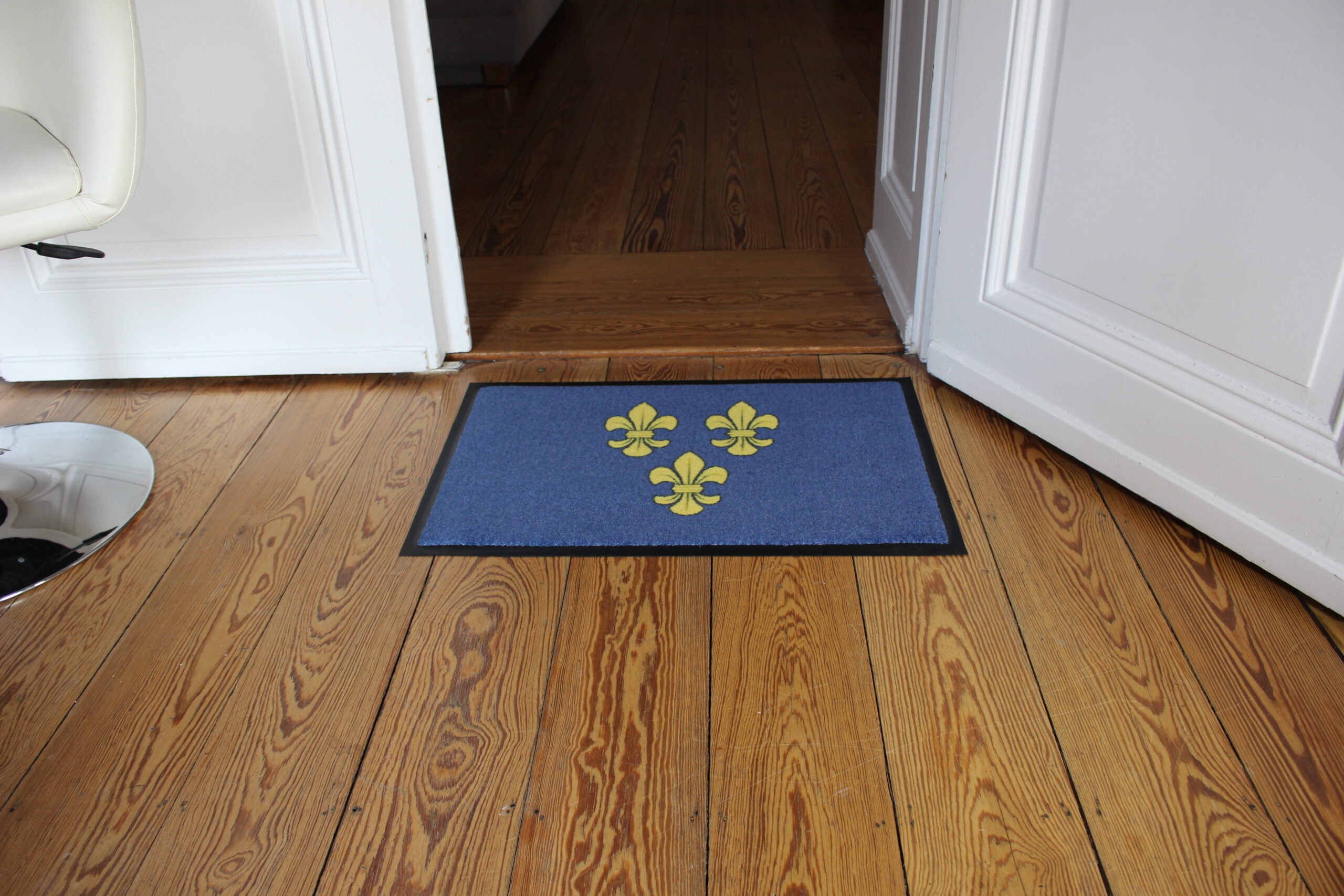 Fußmatte Lilien Gelb-Blau – Bild 5