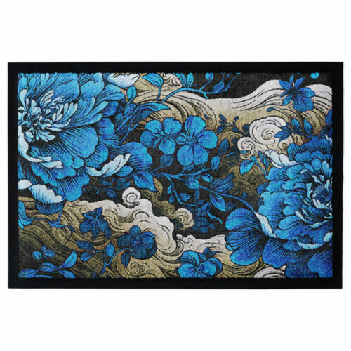 Blumenmatte Uchikake Blue