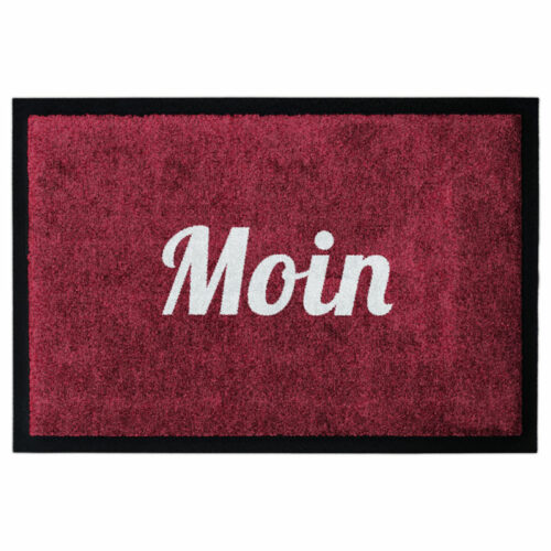 "Moin" Matte in Rot