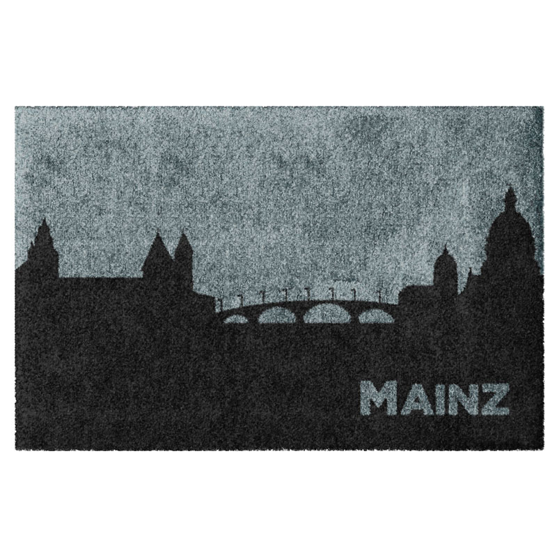 Mainz Skyline auf Fußmatte