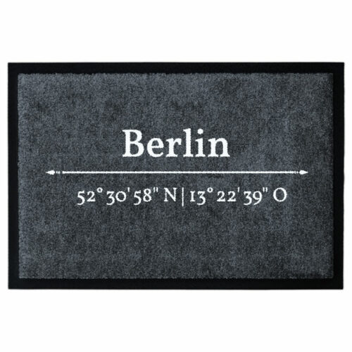 Berlin Koordinaten Fußmatte