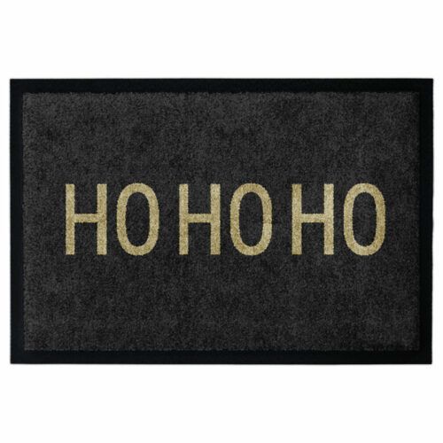 Waschbare Weihnachts-Fußmatte mit X-Mas-Motiv "HOHOHO"