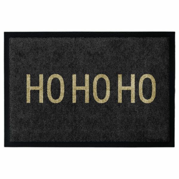 Waschbare Weihnachts-Fußmatte mit X-Mas-Motiv "HOHOHO"