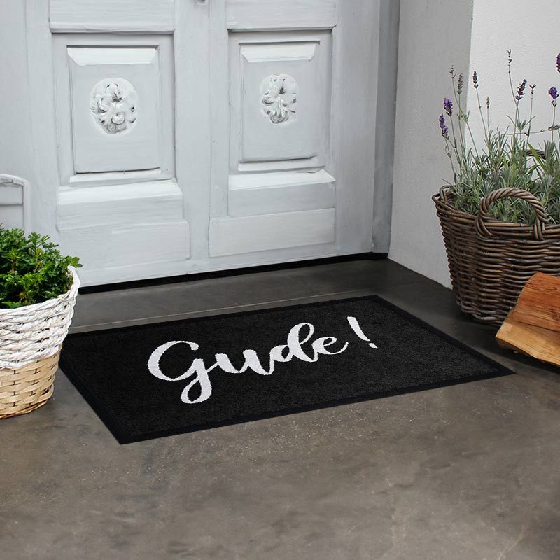 Hessen-Fußmatte Gude in Schwarz, umweltfreundlich, 100% Made in Germany