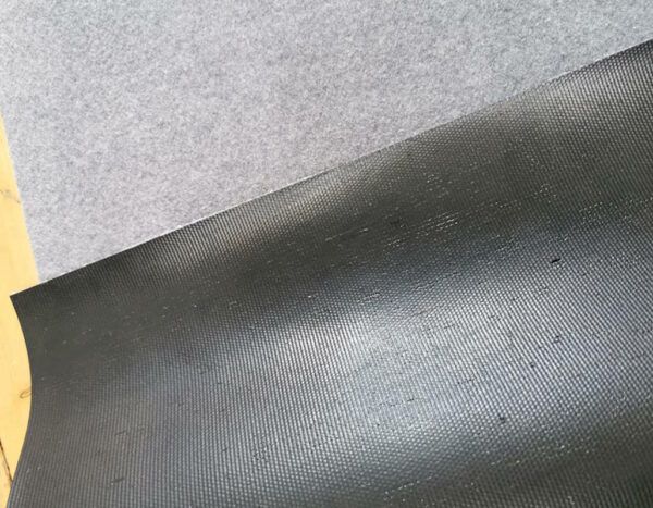 Detailansicht Designmatte grau