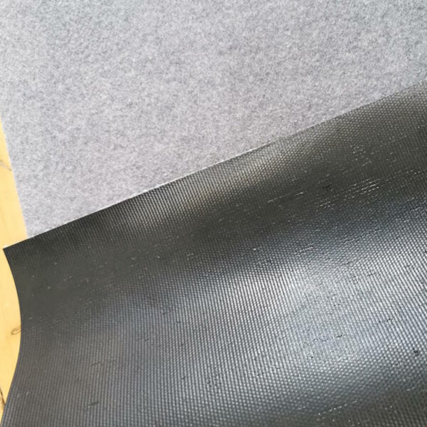 Detailansicht Designmatte grau