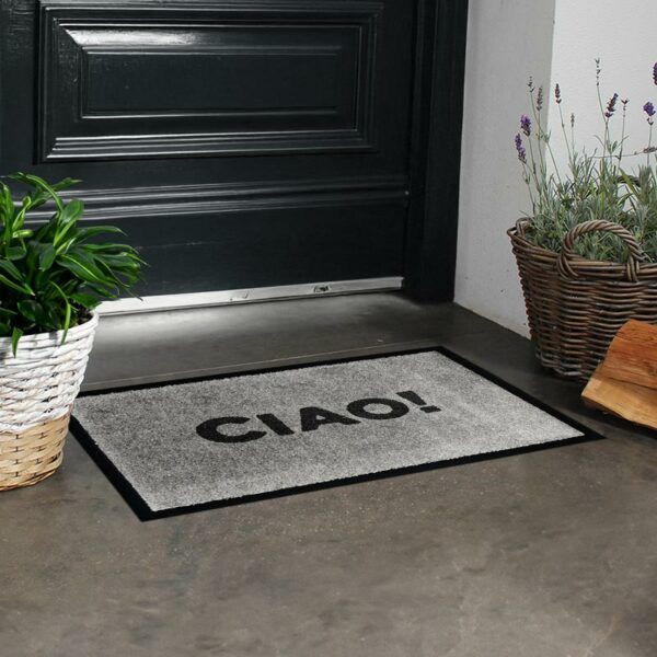 "Ciao" Fußmatte Matte in Grautönen