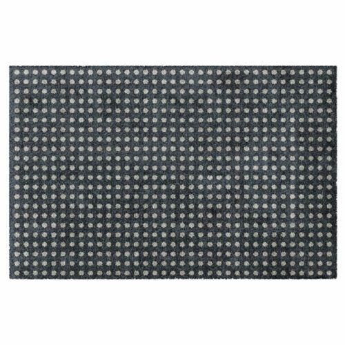 Fußmatte Schwarz mit Punkten