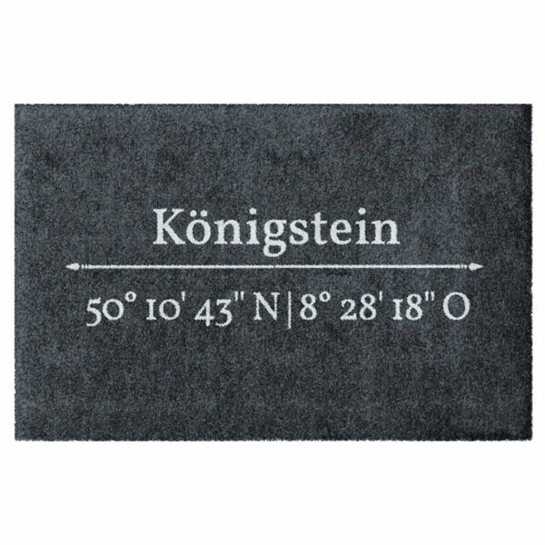 Fußmatte "Koordinaten Königstein" – Bild 4