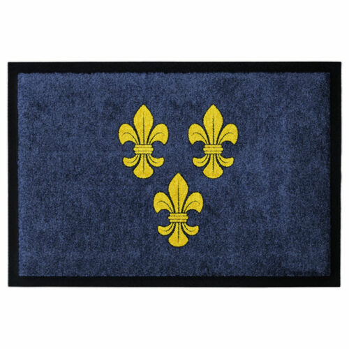 Fußmatte Lilien Gelb-Blau