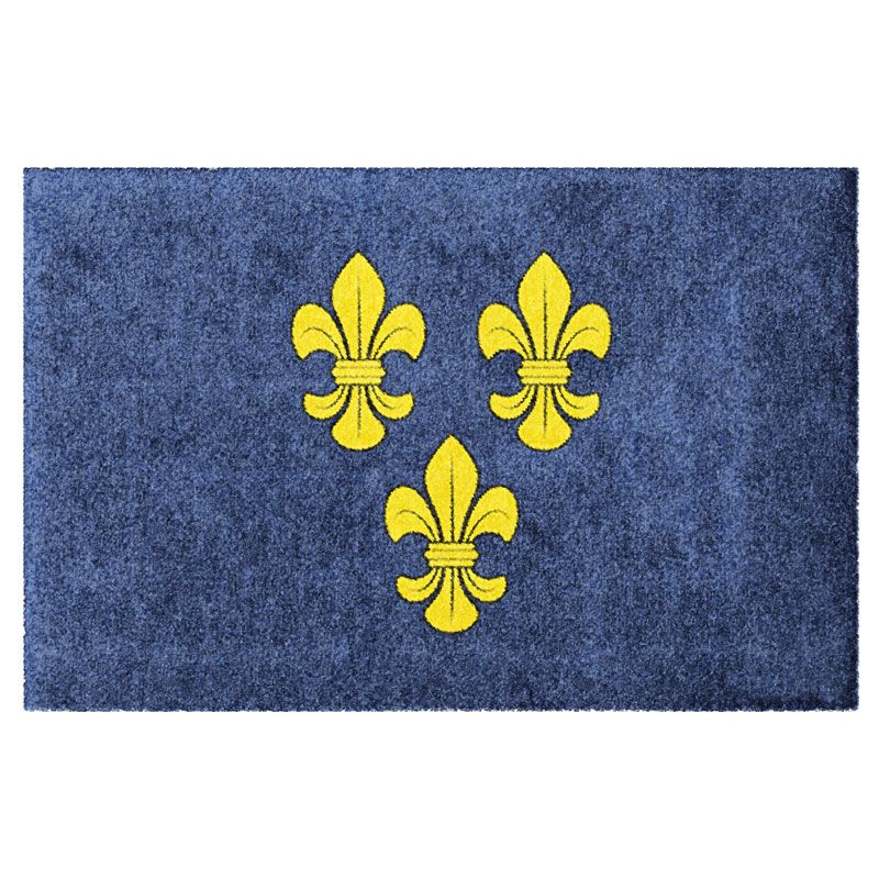 Fußmatte Lilien Gelb-Blau – Bild 3