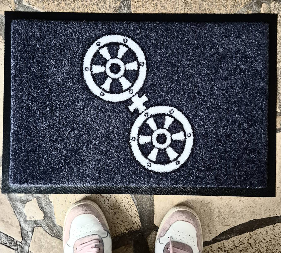 Fußmatte mit Mainzer Rad