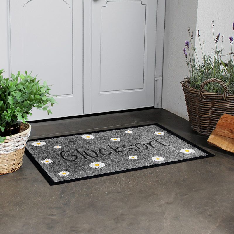 lücksort; Glücksmatte; Graue Glücksort-Matte; Fußmatte