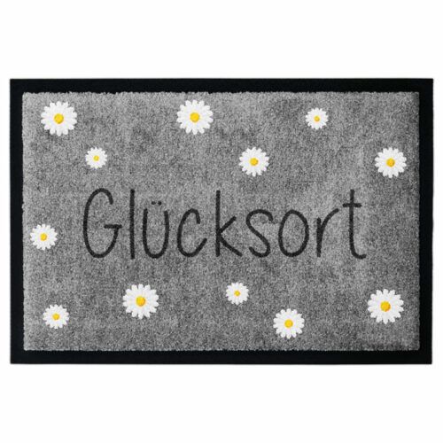Glücksort; Glücksmatte; Graue Glücksort-Matte; Fußmatte