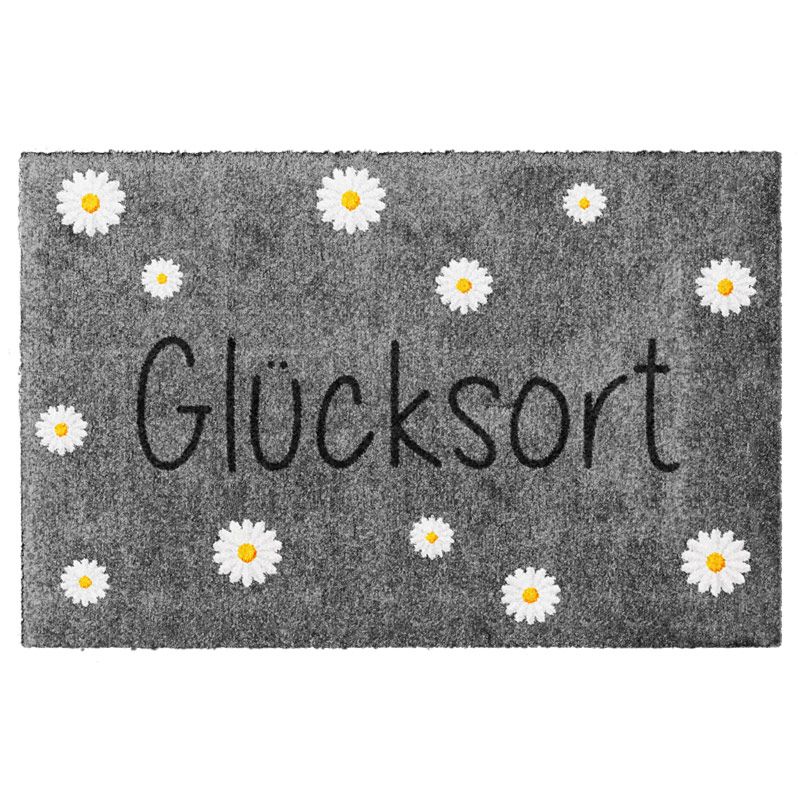lücksort; Glücksmatte; Graue Glücksort-Matte; Fußmatte