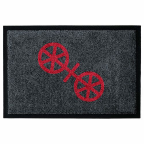 Mainzer Rad rot, Fußmatte; Mainzgefühl