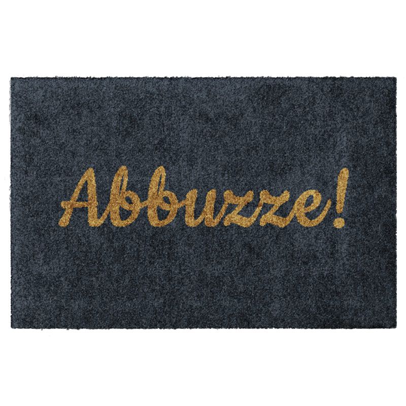 Fußmatte Abbuzze! in Grau für echte Hessen