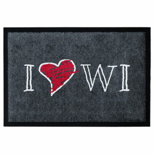 Fußmatte mit Aufdruck "I love Wi" für echte Wiesbaden Fans