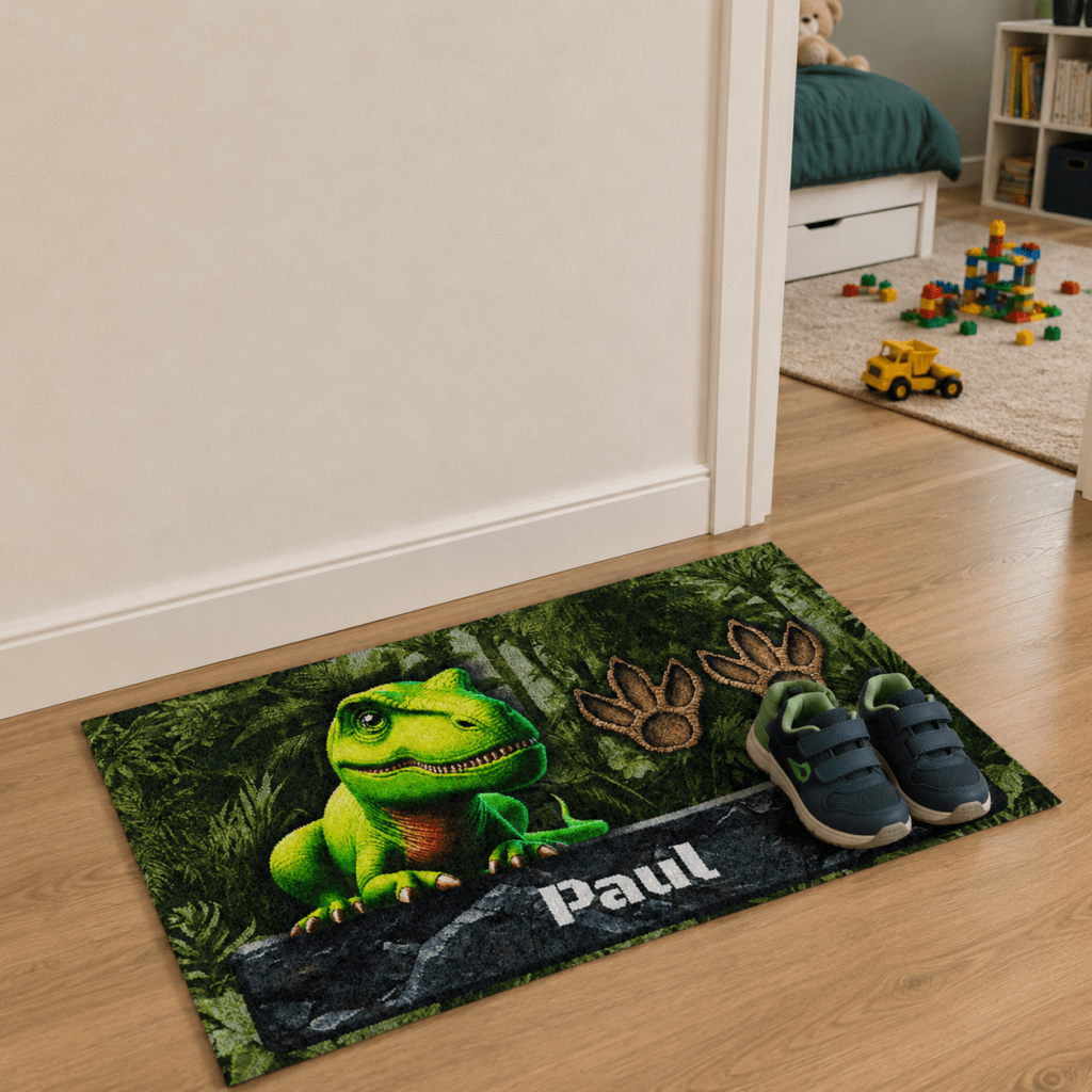 Kinder-Matte mit Dinosaurier-Motiv