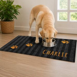 Hundematten_Pfotenspur_Streifen_Charlie_Variante-Onys_Beispielbild